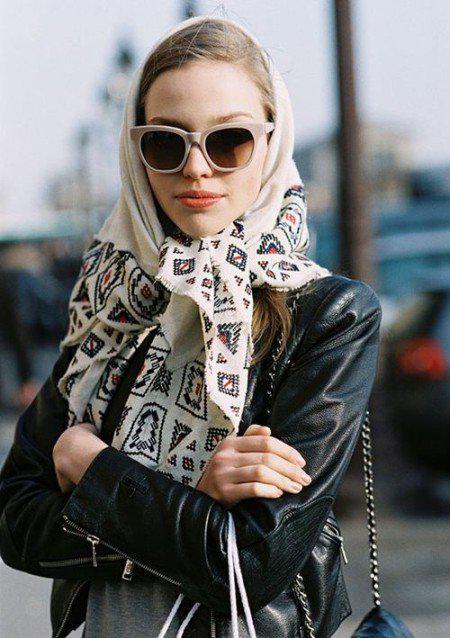 Как красиво повязать платок зимой — стильные образы в холодное время года! | 15