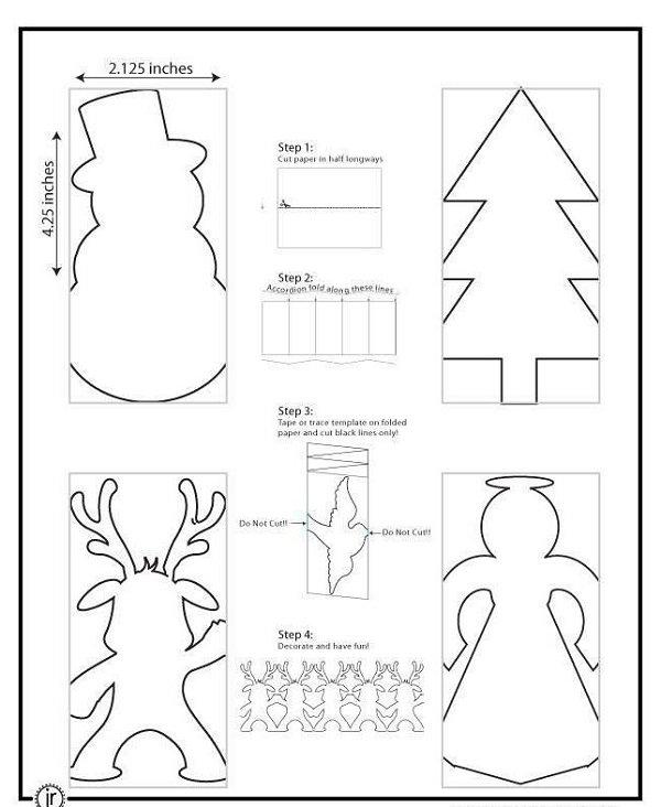 Как превратить кухню в новогоднюю сказку при помощи карандаша, ножниц и бумаги! | 5