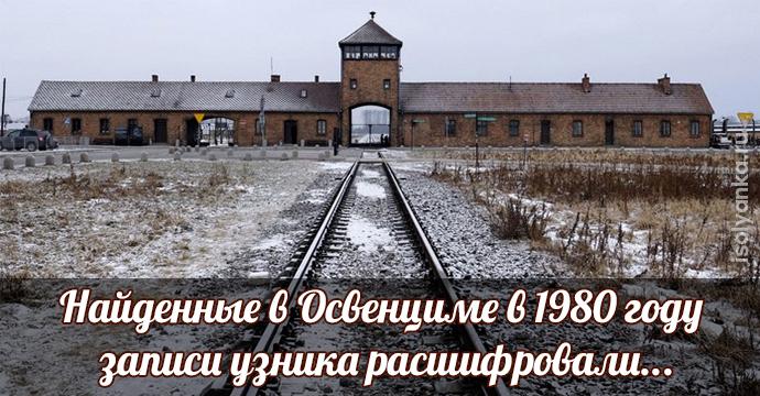 Найденные в Освенциме в 1980 году записи узника расшифровали... | 1