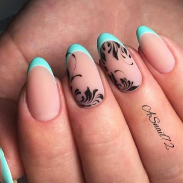 Красивые ногти с украшениями на весну-лето 2018 | 33