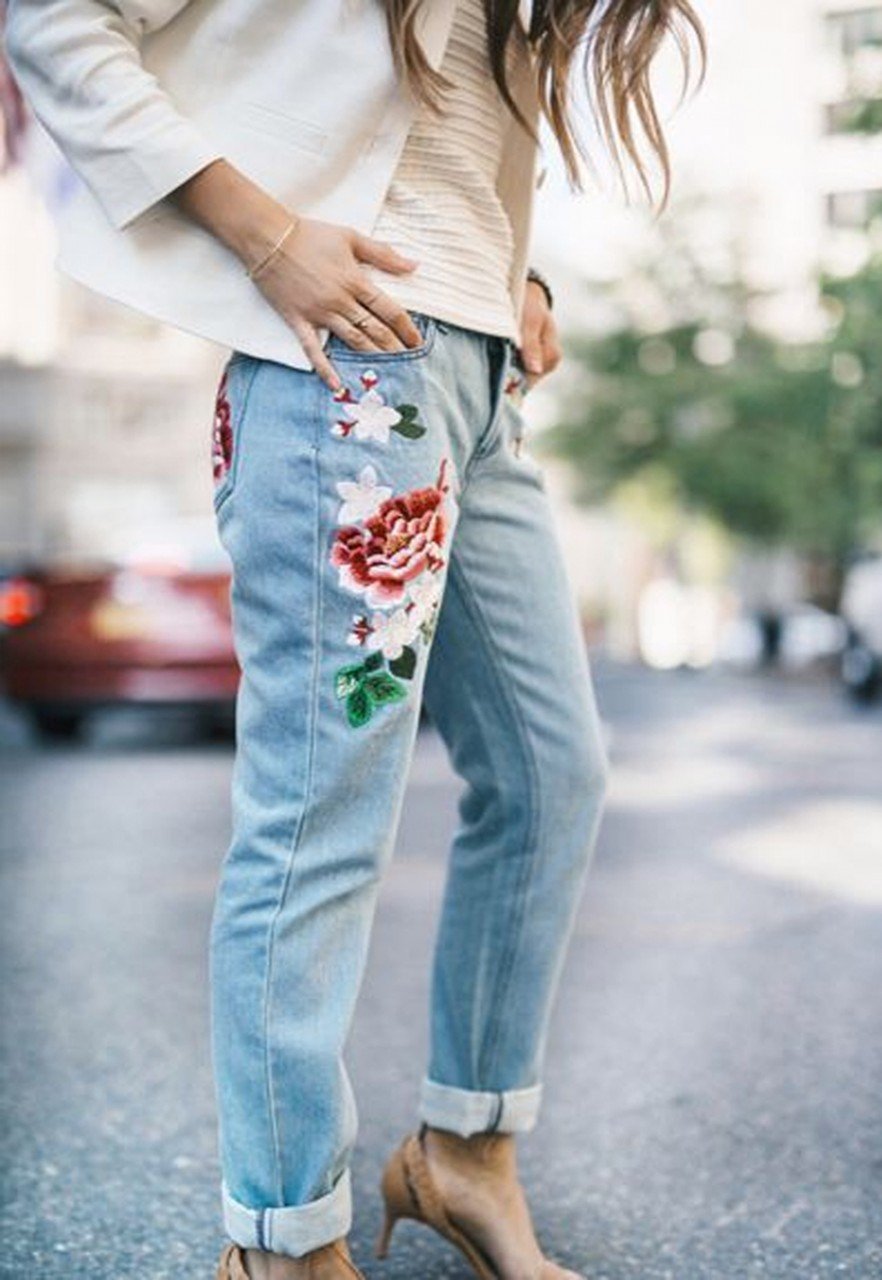 Модные женские джинсы сезона 2018 | 9
