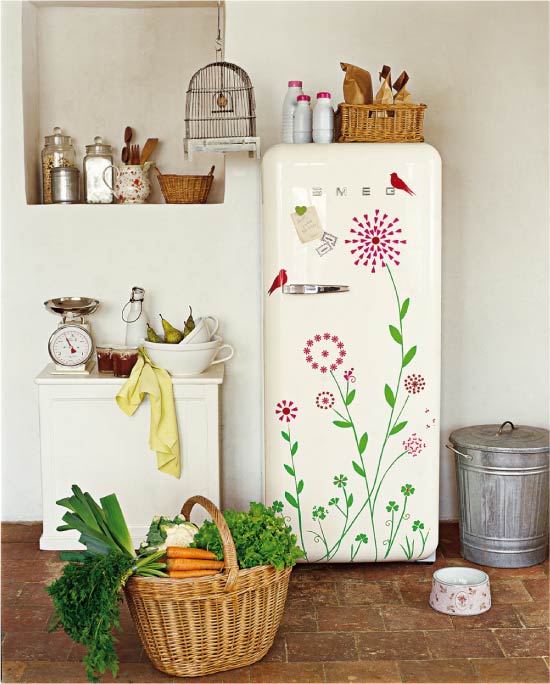 Новый дизайн старого холодильника: 7 способов создать стильный интерьер | 2