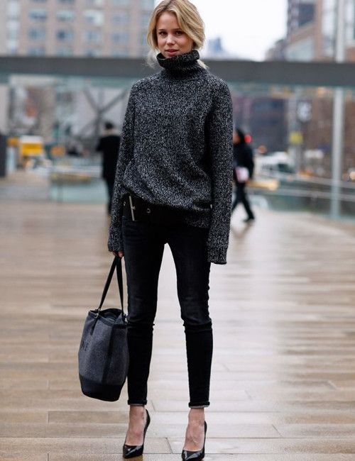 8 стильных образов с черными брюками: модные тенденции весны 2018 | 35