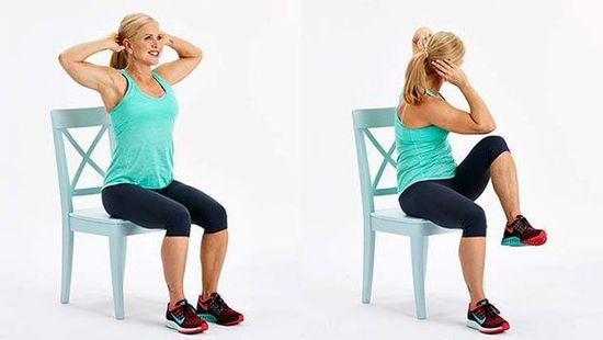 7 упражнений от обвисшего живота, которые можно делать сидя на стуле | 5