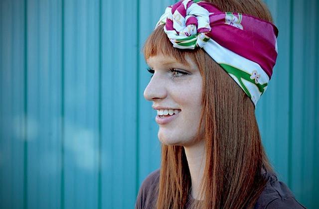 Как красиво и оригинально повязать шарф или палантин на голову | 16