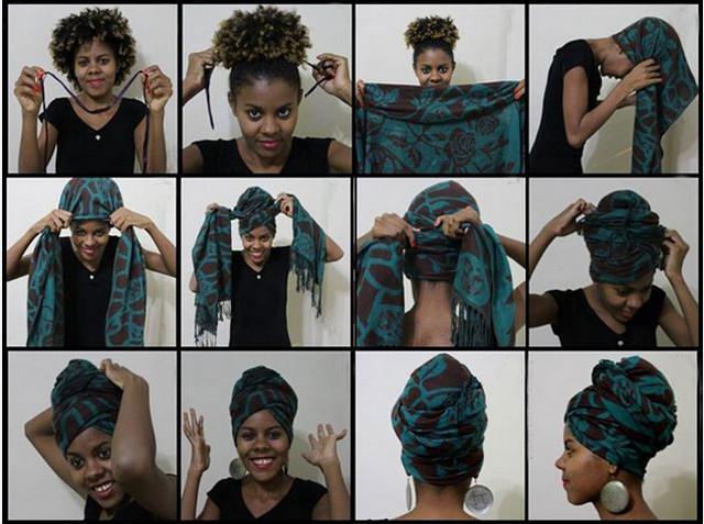 Как красиво и оригинально повязать шарф или палантин на голову | 33