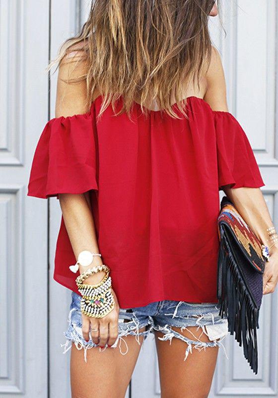 Как стильно носить красные блузки и рубашки летом и осенью 2018: 20 стильных идей | 2