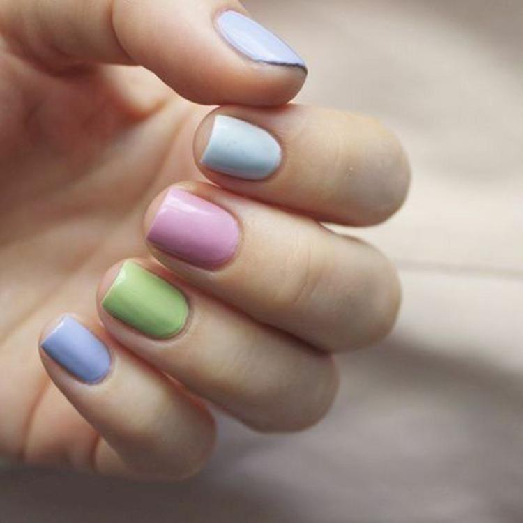 34 идеи разноцветного маникюра — радуга на кончиках ваших пальцев | 5