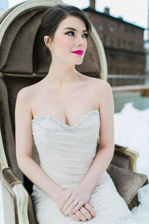 50 идей потрясающего свадебного макияжа для невест | 32
