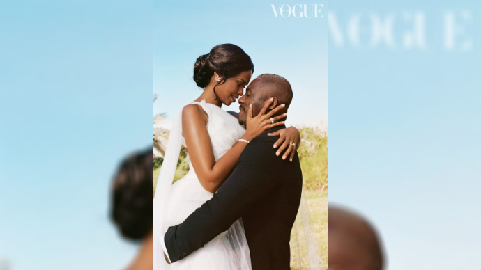 Британский Vogue опубликовал свадебные фото Идриса Эльба и Сабрины Доуэр