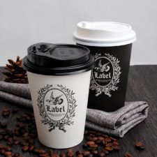 Кофейня – крутая реклама вашего бизнеса: бумажные стаканчики, крафт пакеты с логотипом | 1
